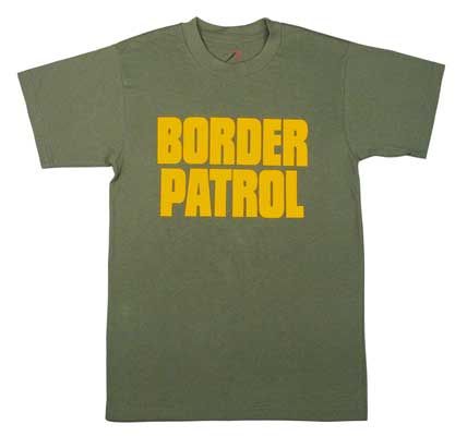 BORDER PATROL Short Sleeve T Shirt   XL  