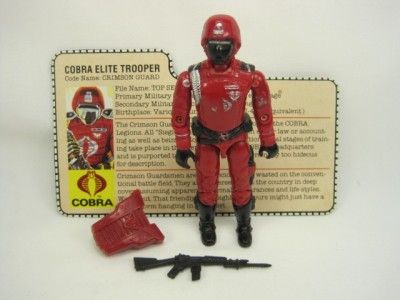 1985 GI JOE CRIMSON GUARD COMPLETE LOT W/ FC VINTAGE V1  