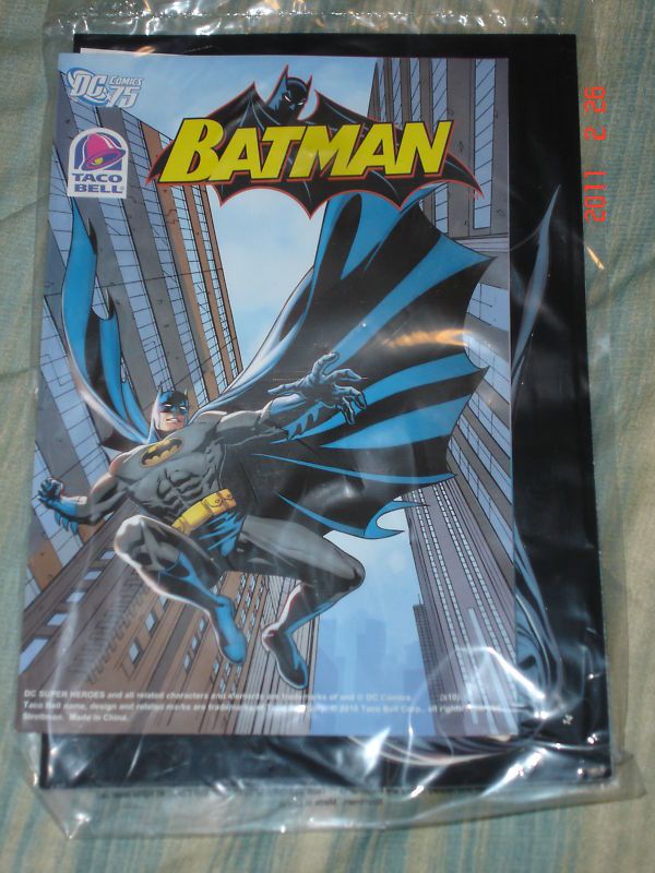 Taco Bell Kids Meal Batman DC Comics 2010 comic book  