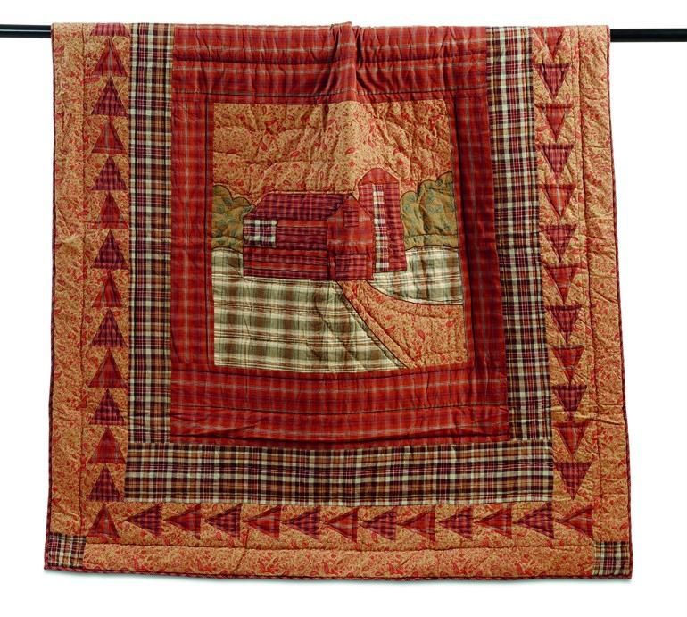 PRIMITIVE SHENANDOAH RUSTIC CABIN 4PC QUILT BEDDING SET  