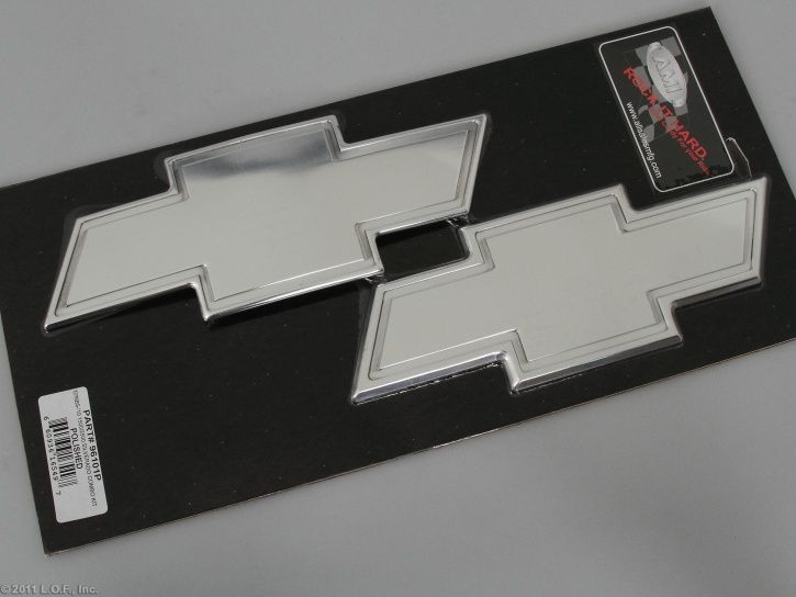 Billet Grill Emblem Polished Bowtie Bdr Fr&Rr Silverado  