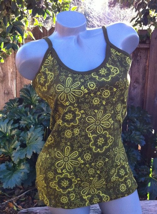 Flower Print Tank Top L FAIR TRADE CONSCIOUSCLOTHING  