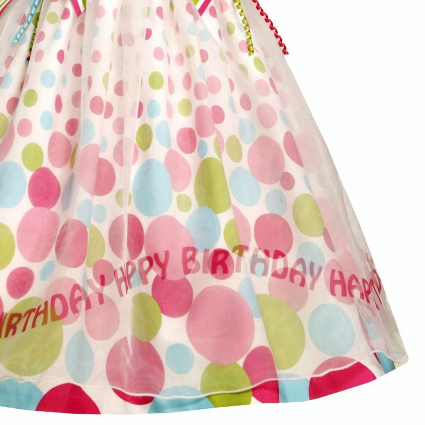 NEW Baby Girls BRIGHT BIRTHDAY DOT Size 12M Dress 2pc Clothes NWT 