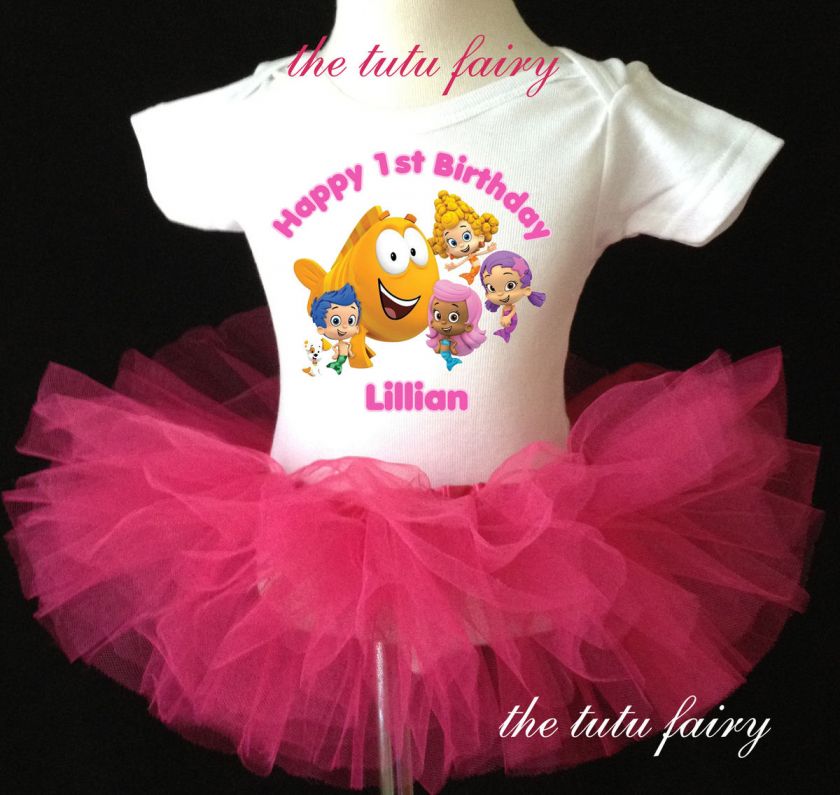 bubble Guppies friends first 1st Birthday Set outfit name age 1st 2nd 