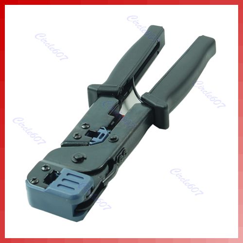 RJ45 RJ11 Cable Crimper Crimp + Strip Cut Tool Network  