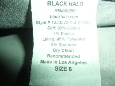 NWT Black Halo Nadine sheath 6  