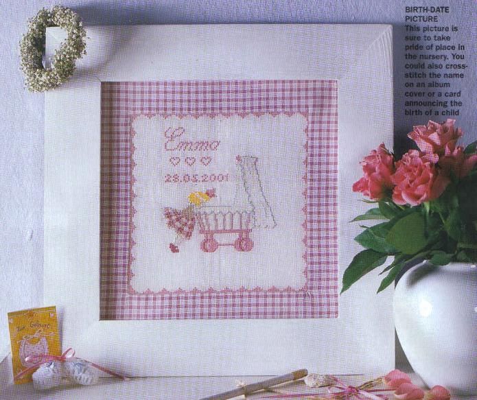 CROSS STITCH WEDDING SAMPLER FILET CROCHET ANNA BURDA MAGAZINE  