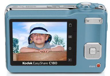 KODAK TEAL C180 10.2MP EASYSHARE DIGITAL CAMERA W/HD  