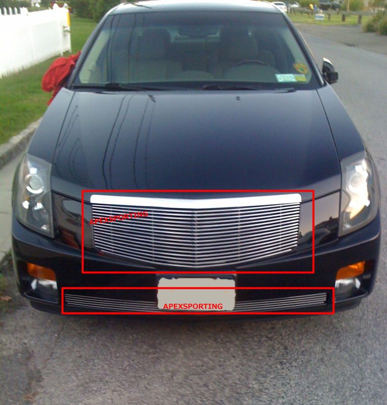 03 07 CADILLAC CTS Billet Grill Grille Upper+Bumper  