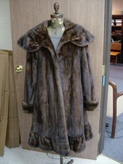 SPECTACULAR Fendi Ruffled Swing Mink Coat $35,000 NEW  