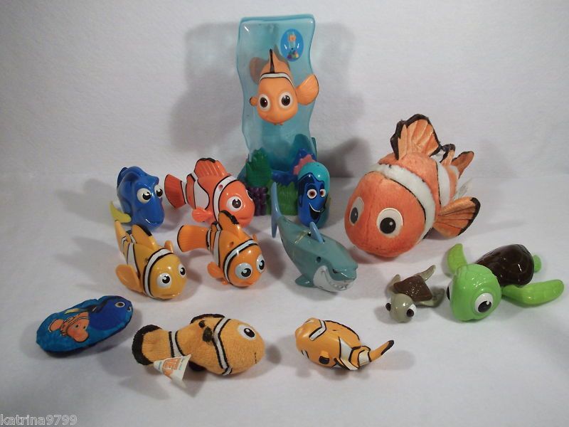 Large Lot of Disney Pixar Finding Nemo toys figures A  