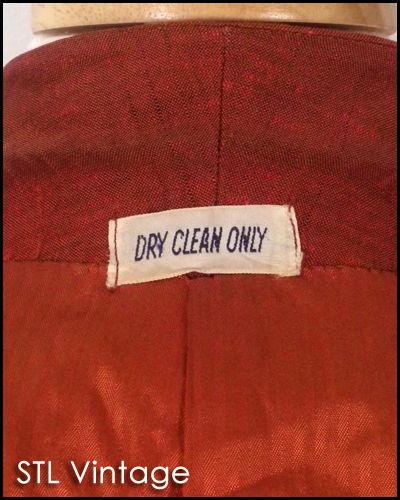   RED SHARKSKIN dinner SPORTCOAT BLAZER SMOKING JACKET fleck 40  