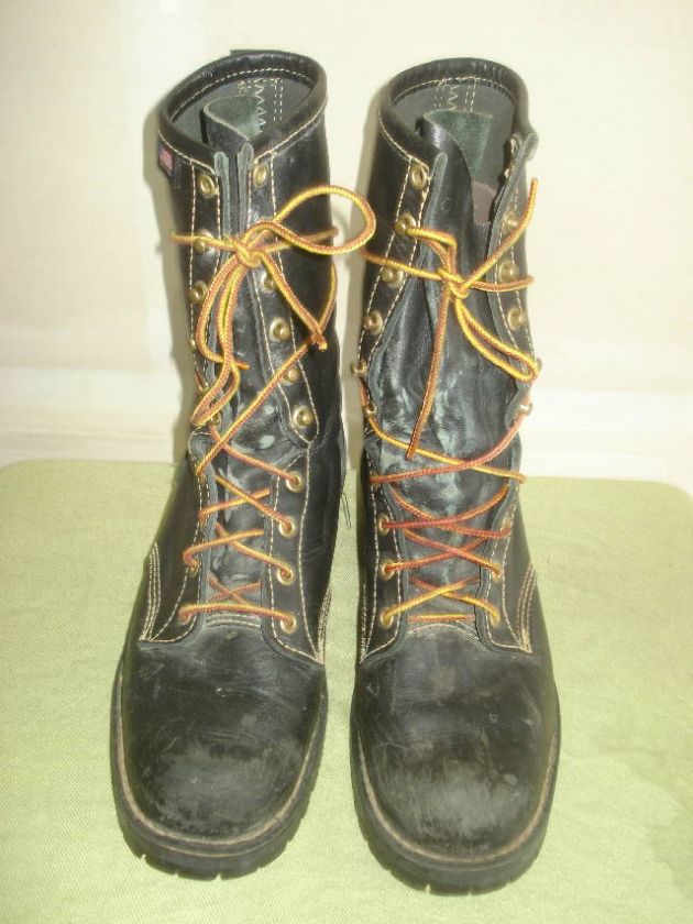 DANNER MEN TALL VINTAGE MOTORCYCLE LOGGER FIREFIGHTER JUMP WORK BOOT 