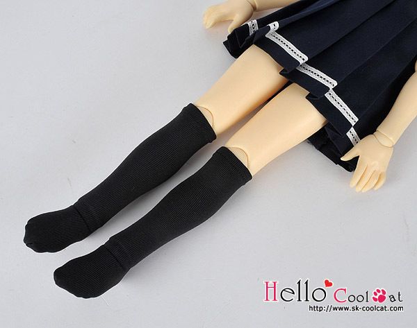 Cool Cat, Knee Socks For MSD Dolls【MM 01】# Black  