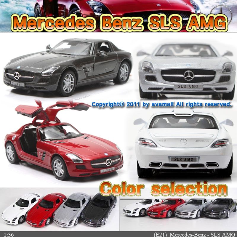 Mercedes Benz SLS AMG 136 5 Color selection Diecast Mini Cars 