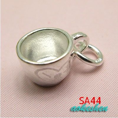 5pcs ASSORTED SOLID 925 STERLING SILVER CHARM PENDANT FIT BRACELET 