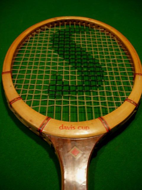 VINTAGE 1975 SPALDING DAVIS CUP MODEL WOOD TENNIS RACQUET + ORG 