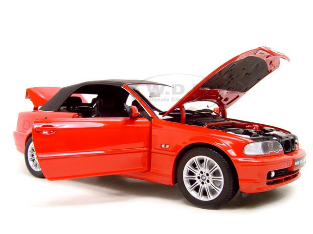 BMW 328ci 3 SERIES CABRIO RED 118 KYOSHO DIECAST MODEL  