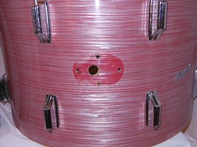 VINTAGE ROGERS WINE RED RIPPLE 20 X 14 BASS DRUM HOLIDAY 1960s 60s BD 