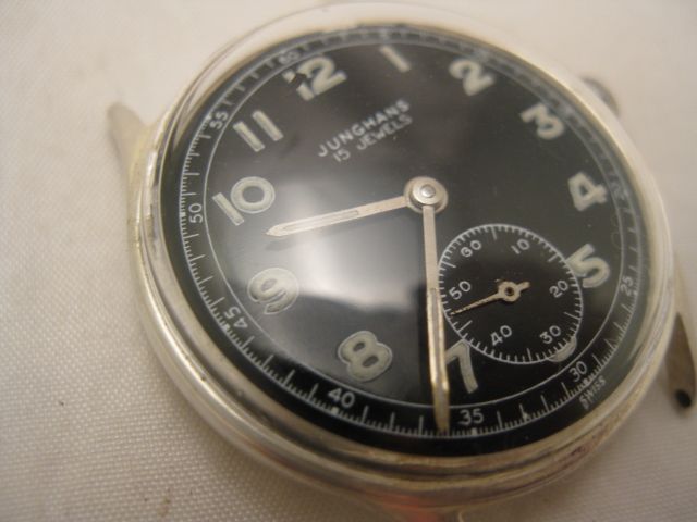 RESTORED 1954 JUNGANS RADIUM DIAL 15 JEWEL JUNGHANS 693 SUB SECONDS 