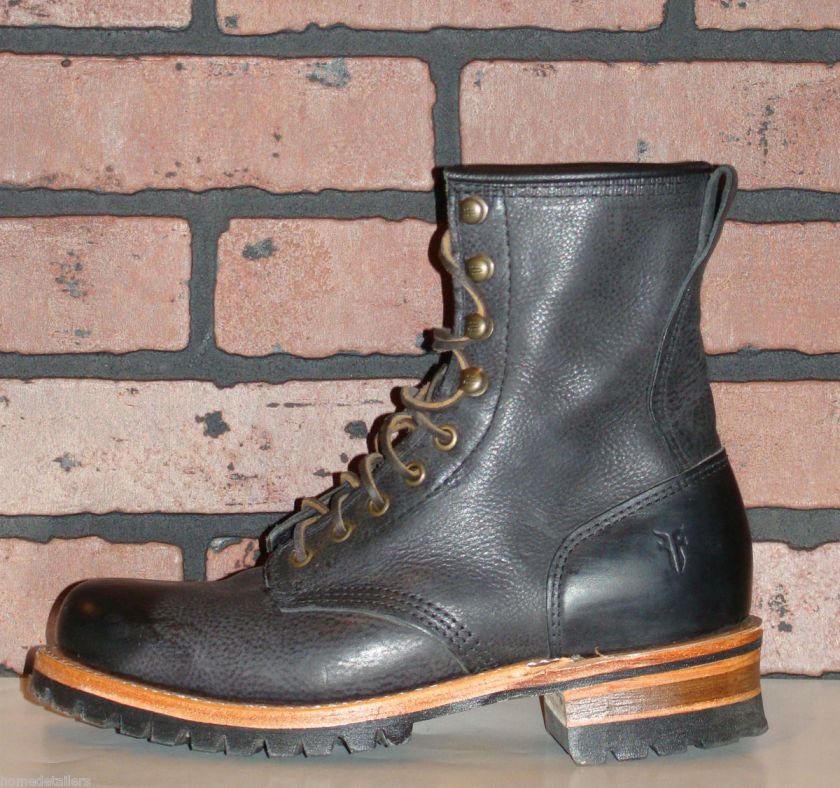 frye logger boots mens