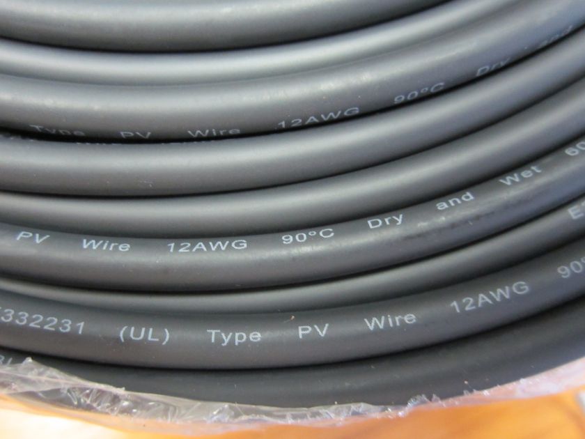 Up for sale is 5 feet UL listed PV cable, AWG 12 gauge. Weather proof 