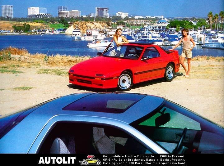 1987 Mazda RX7 Pacific Sunroof Factory Photo  