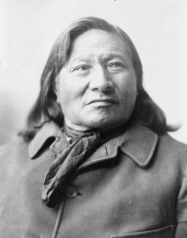 GREAT NATIVE AMERICAN INDIAN CHIEF RAIN IN THE FACE PHOTO WESTERN 