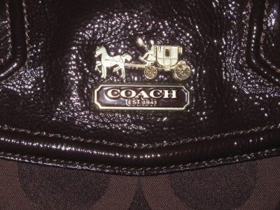 Coach Madison Op Art Claire #14335, Espresso   EUC  