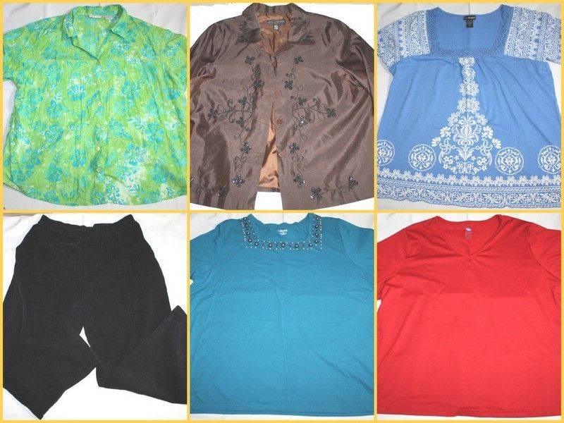 WOMENS PLUS SIZE CLOTHES LOT = SIZE 3X 22 24 = LANE BRYANT LIZ & ME 