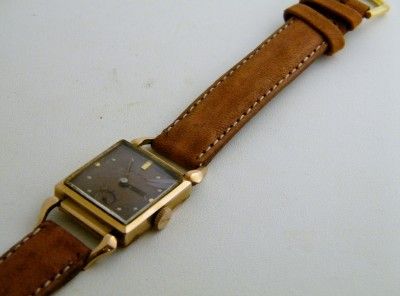 Vintage Watch Watches Bulova Rose Colored Swivel Lugs  