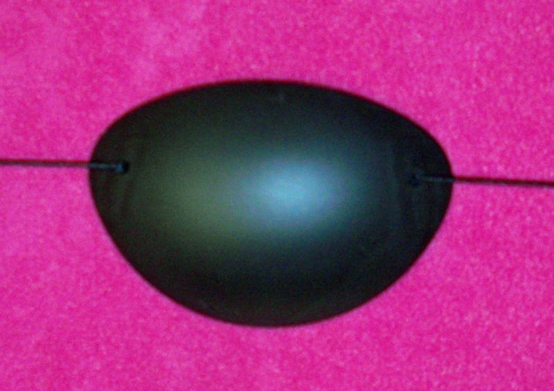 BLACK PLASTIC EYE PATCH   MENS LARGE  