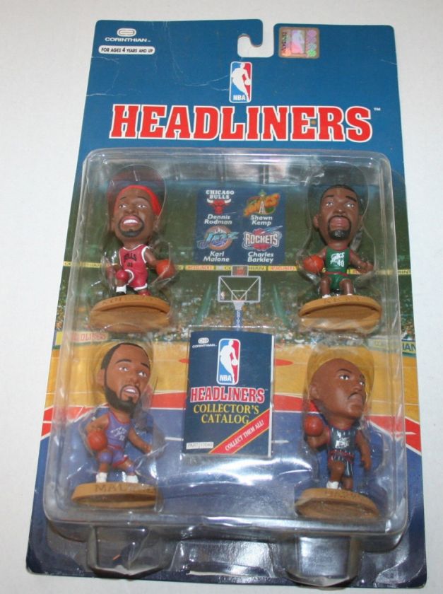 1996 Headliners Basketball Rodman Barkley Figurines NIB  