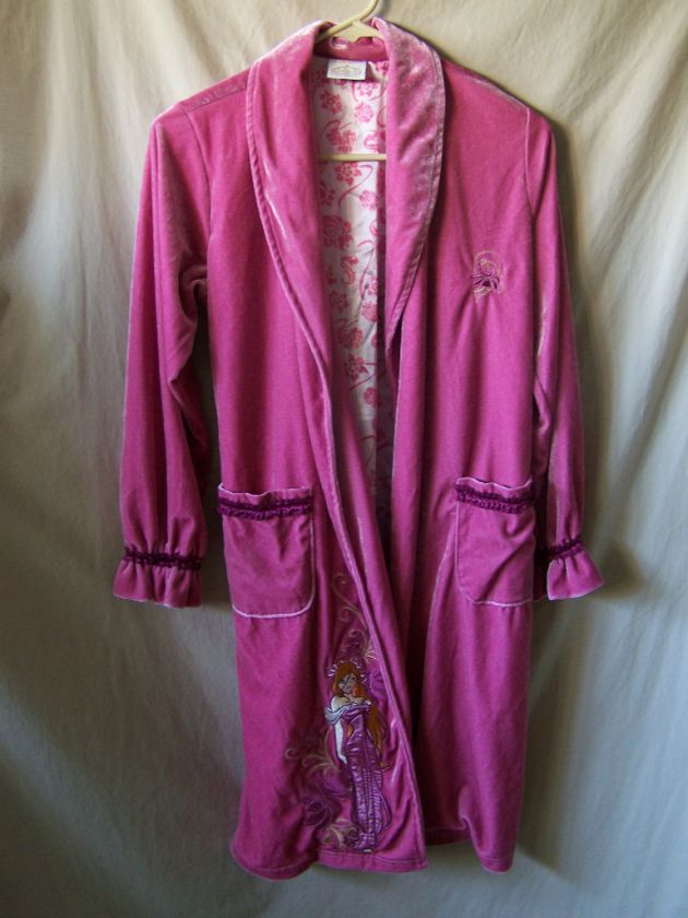  Enchanted Plush Velour Robe Princess Giselle Size Large 10/12 Pinks