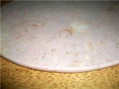 LIGHT PINK MARBLE 10 X 12 OVAL VANITY DISPLAY TRAY CENTERPIECE  