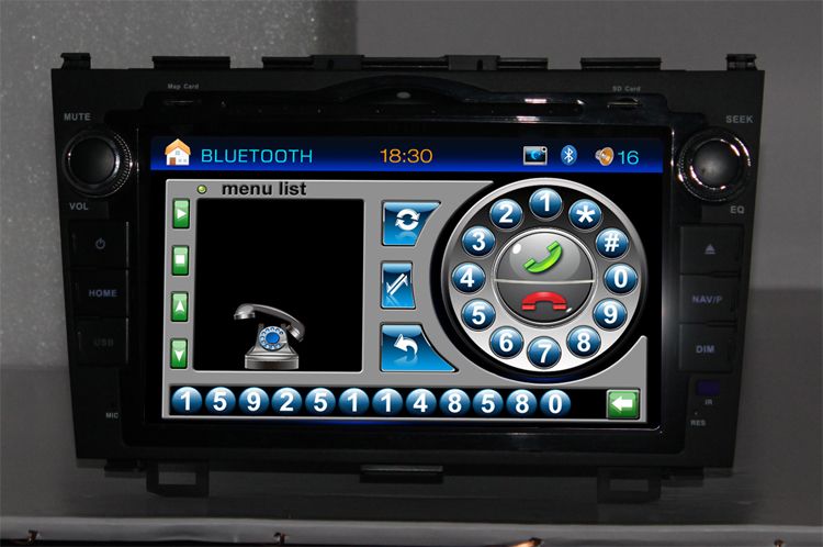 HONDA CRV DVD player GPS navigation 2007 11,plug in  