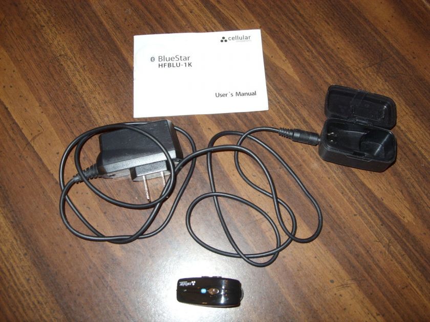 Cellular Innovations Bluetooth Headset and Charger. HFBLU 1k  