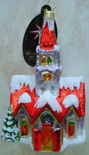 RADKO Old World Worship ORNAMENT Church CHAPEL 1015129  