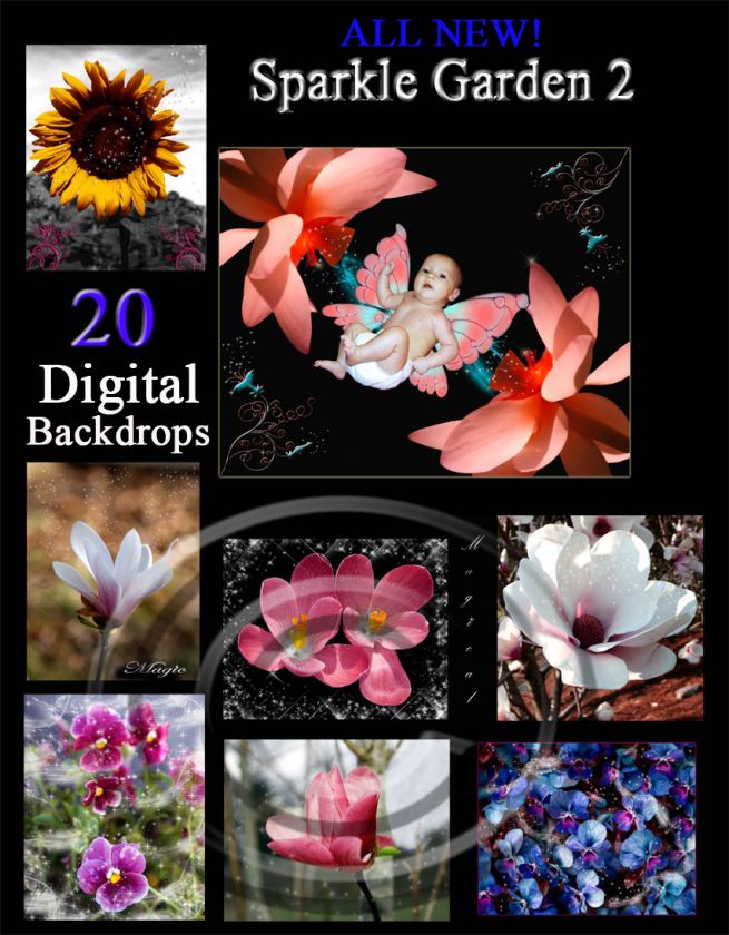 MAGICAL FAiRyTaLe DIGITAL PHOTOGRAPHY BACKDROPS KIT  