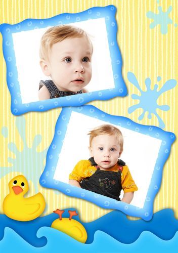 KIDS FRAMES DIGITAL PHOTO TEMPLATES 4 PHOTOSHOP on DVD  