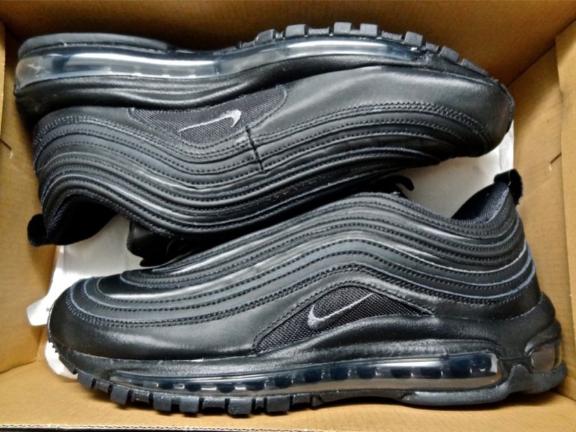 Nike Air Max 97 Sz 7.5 Black Mtllc Hematite Retro 312641 020  