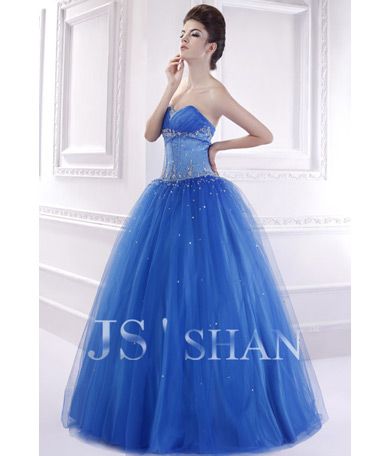 JSSHAN Royal Beading Bridal Formal Ball Long Wedding Prom Gown Evening 