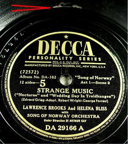 Rare 1945 Song Of Norway 78 RPM Edvard Grieg Operetta  