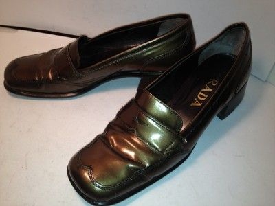 PRADA LOAFER BRONZE SZ 36 (EUR) 6 (US)  