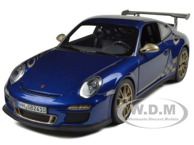 2010 PORSCHE 911 (997) GT3 RS AQUA BLUE METALLIC 118 BY NOREV 187568 