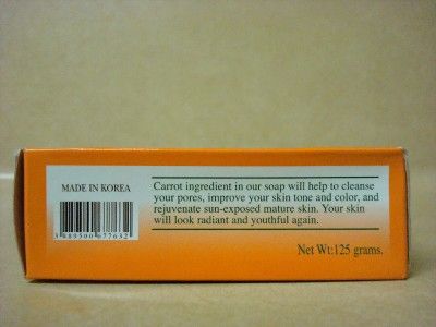 Carrot Complexion Soap Savon de Beaute 125 grms Super  