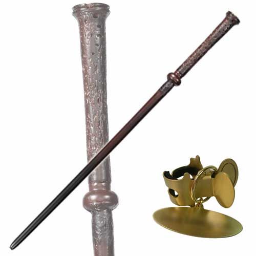 Harry Potter Wand of Oliver Wood & Name Clip Stand  