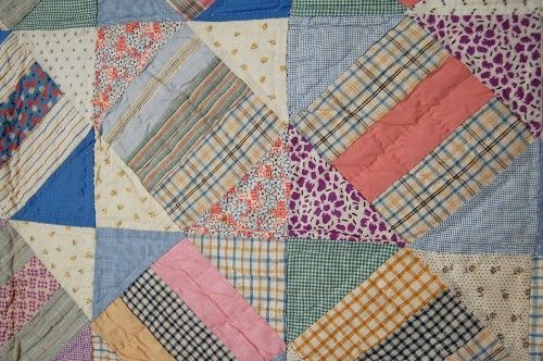 Lg. 20s PA Mennonite Roman Stripe Antique Quilt ~MINT  