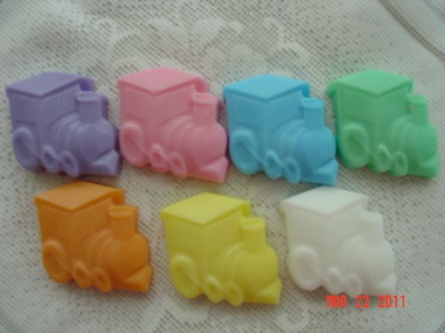 50 Baby Toy TRAIN Guest Bath Soap Shower Travel Favors  