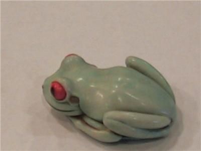 Adam Binder Blue Frog Palm Charm  